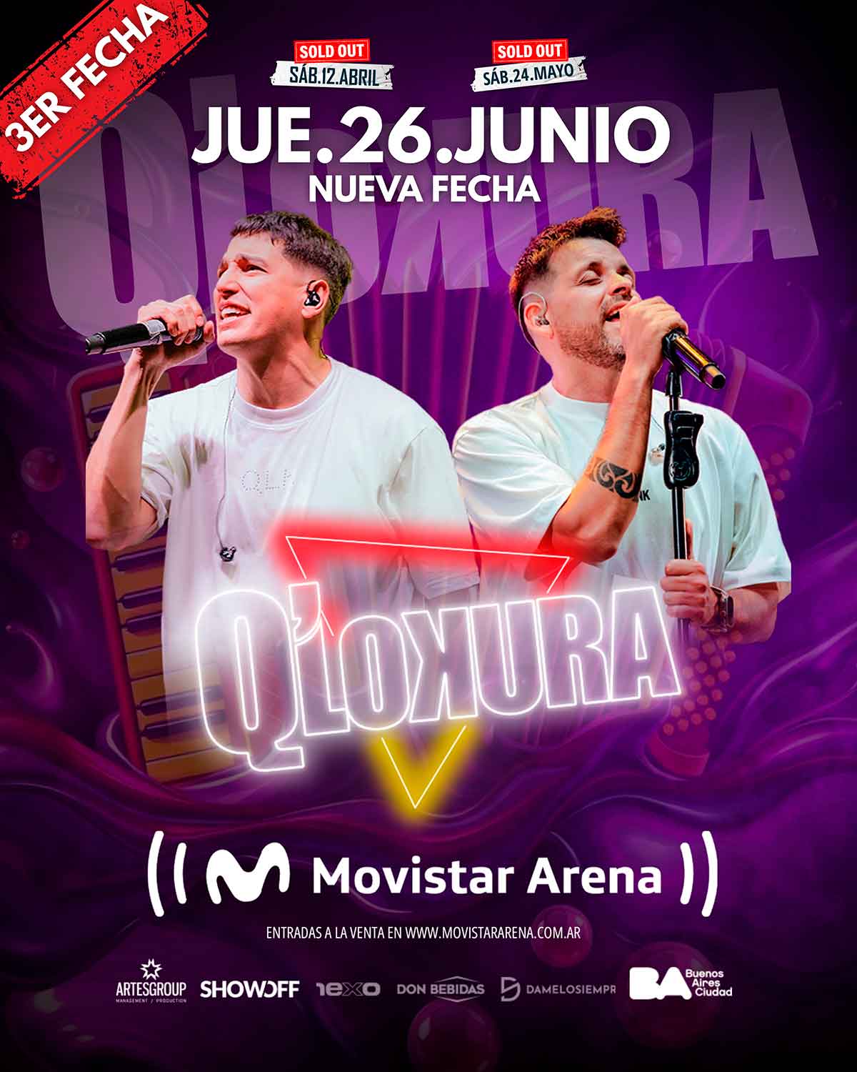 Qlokura en Movistar Arena.