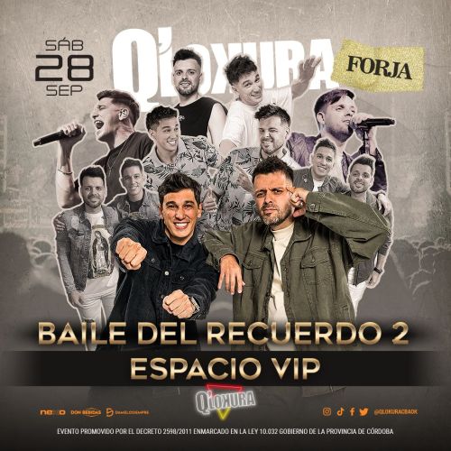 VIP - BAILE DEL RECUERDO 2 - Qlokura - Tickets Online - Cordoba.