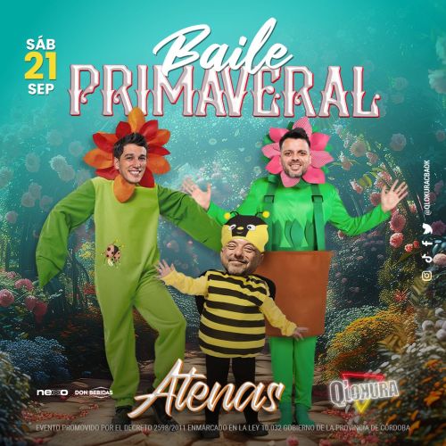 Baile Primaveral - Atenas - Qlokura - Tickets Online - Cordoba.