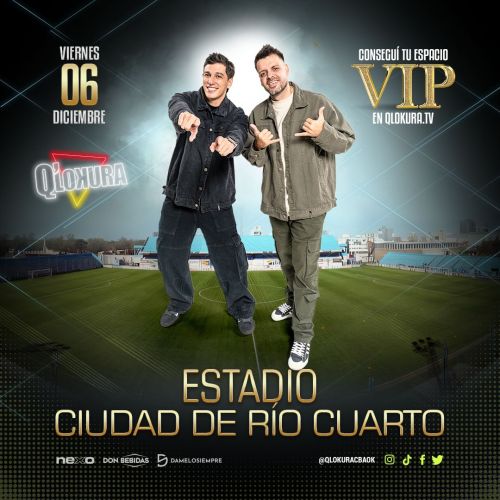 VIP - Estadio Ciudad de Rio Cuarto  - Qlokura - Tickets Online - Cordoba.