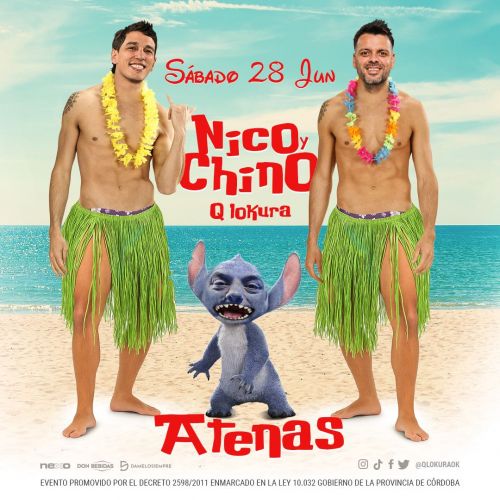 NICO Y CHINO - ATENAS - Qlokura - Tickets Online - Cordoba.