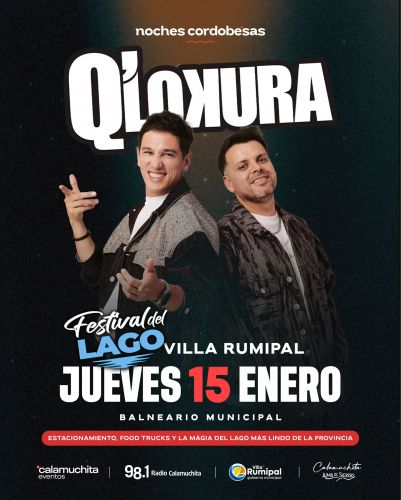 Festival del Lago - Qlokura - Tickets Online - Cordoba.