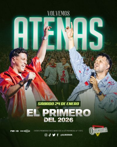 ATENAS - EL PRIMERO DEL 2026 - Qlokura - Tickets Online - Cordoba.
