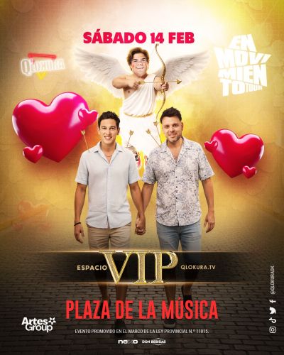 VIP MAS ENAMORADOS QUE NUNCA - PLAZA - Qlokura - Tickets Online - Cordoba.