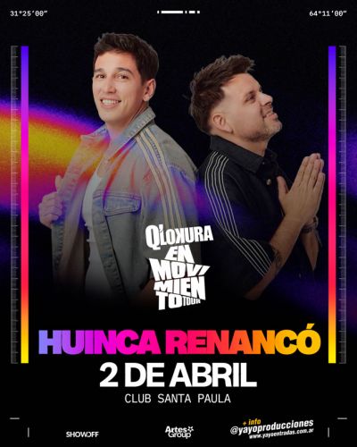HUINCA RENANCO - Qlokura - Tickets Online - Cordoba.