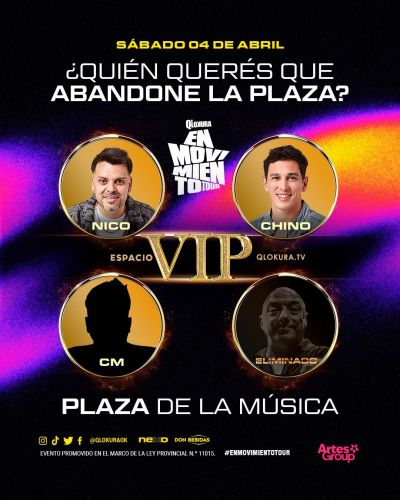 VIP - PLAZA DE LA MUSICA - Qlokura - Tickets Online - Cordoba.