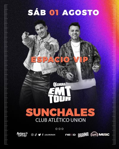 VIP - CLUB UNION - SUNCHALES - Qlokura - Tickets Online - Cordoba.