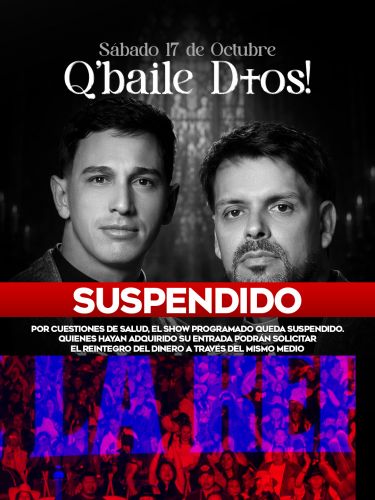 suspendido VIP - Q BAILE DIOS - PLAZA - Qlokura - Tickets Online - Cordoba.